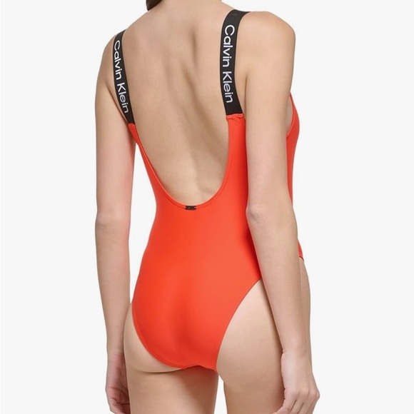 Calvin Klein Women's Classic Over The Shoulder one piece swimsuit Size S/P/P - Picture 3 of 14
